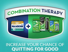 Combination Therapy, increase you chance of quitting for good. 